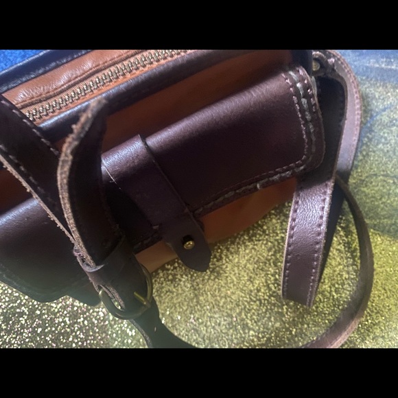 MADEWELL ALL-WEATHER LEATHER PUMPKIN BROWN CAMERA CROSSBODY Bag LMTD RARE LOVELY - Picture 12 of 15